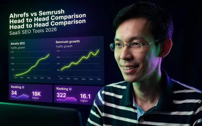 Ahrefs vs Semrush head to head comparison for SaaS SEO tools in 2026