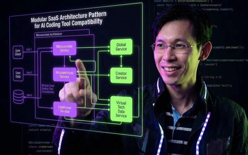 Modular SaaS architecture pattern for AI coding tool compatibility