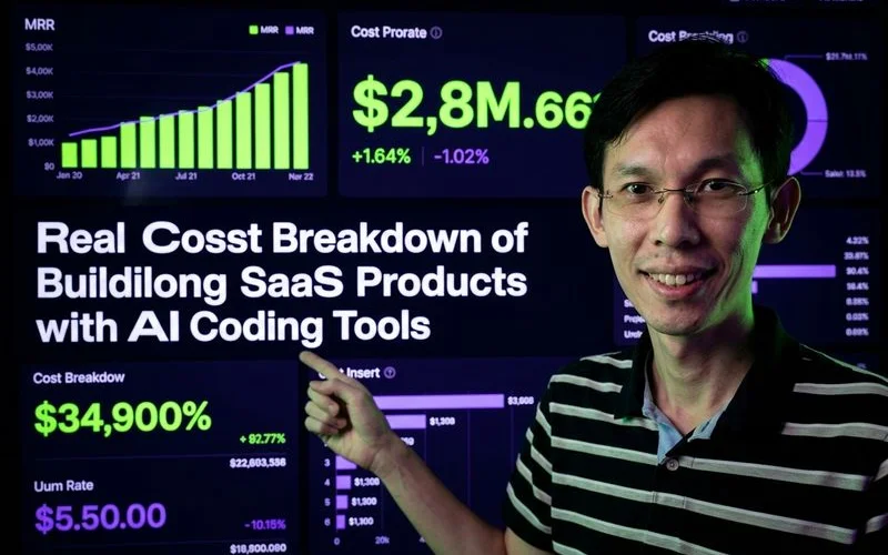 Real cost breakdown of building SaaS products with AI coding tools