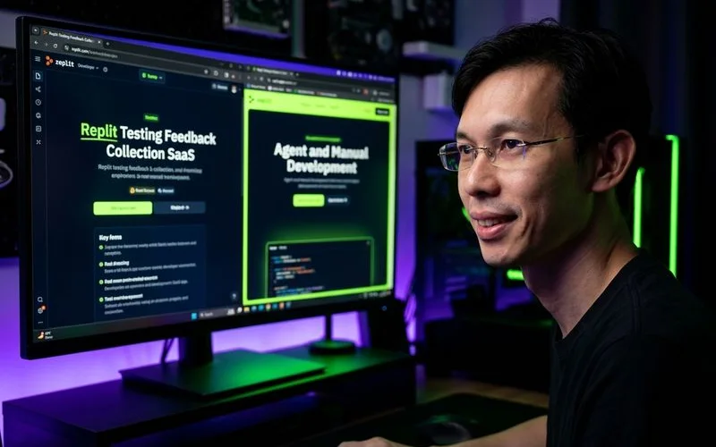 Testing feedback collection SaaS on Replit with Agent and manual development