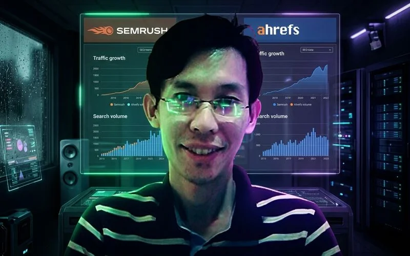 Semrush vs Ahrefs feature comparison chart for SaaS SEO tools