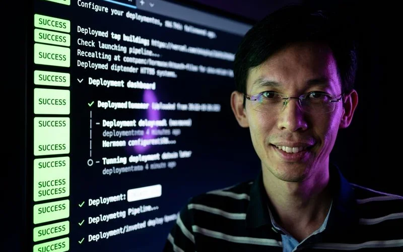 Vercel deployment dashboard showing production and preview deployments