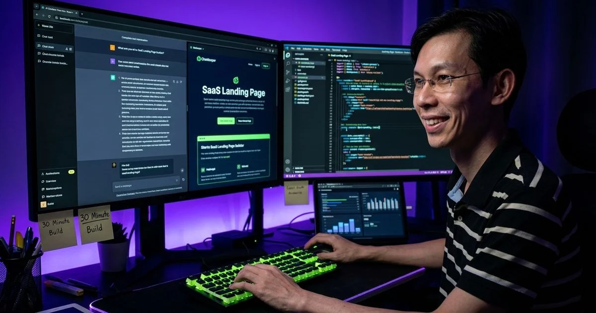 How to Build a High-Converting SaaS Landing Page with AI in 30 Minutes