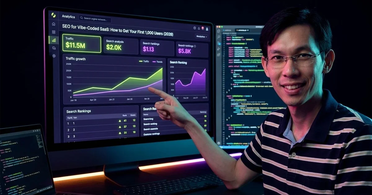 SEO for Vibe-Coded SaaS: How to Get Your First 1,000 Users (2026)